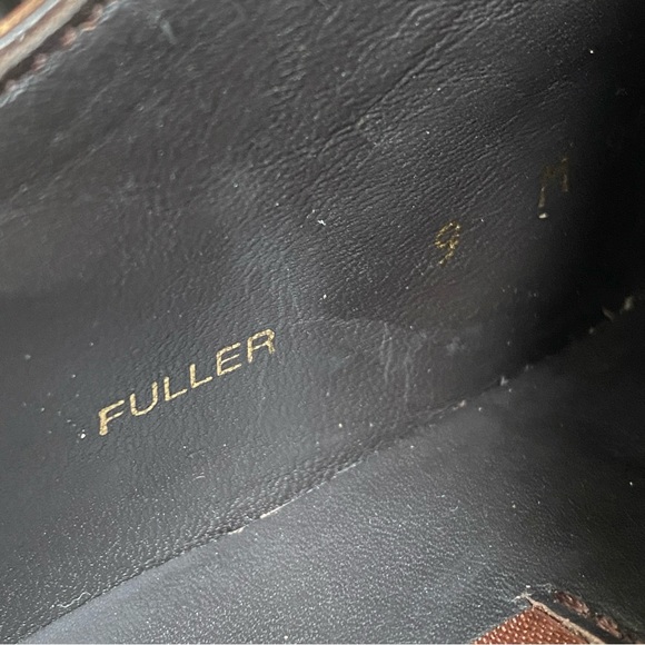 MEZLAN brown tan Antique Italian leather lace wingtip Oxford dress shoes - Picture 9 of 9